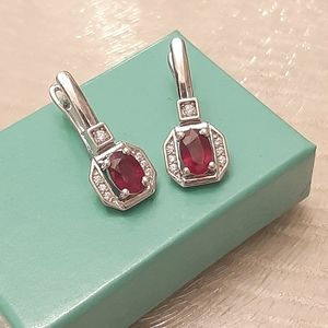 Natural Ruby Earrings